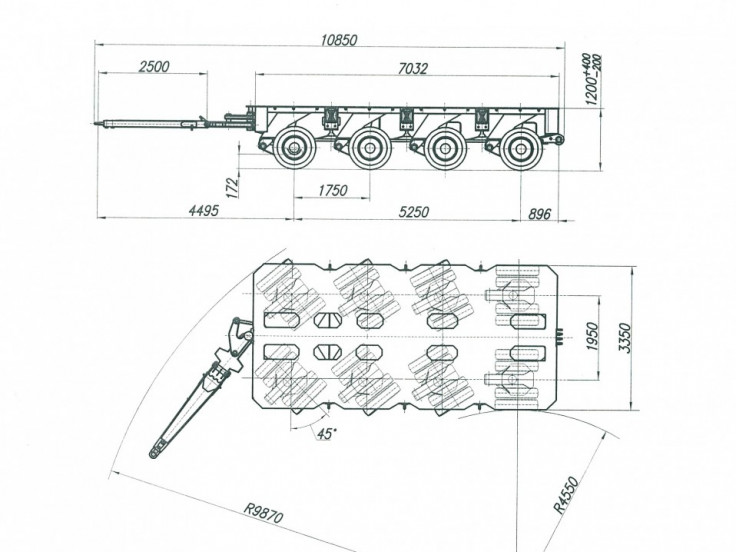 Прицеп-модуль ЧМЗАП 704010 по спецификации 011 А