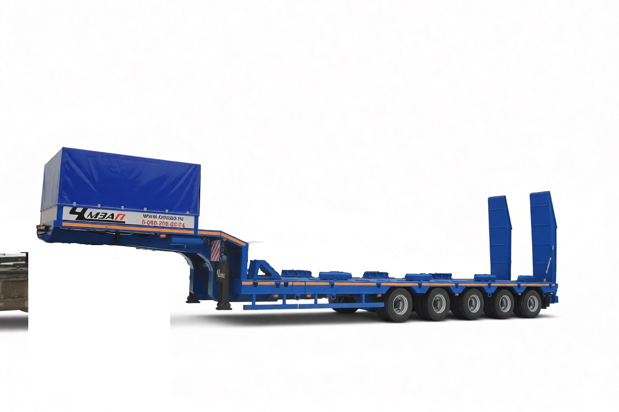 Низкорамный полуприцеп тяжеловоз ЧМЗАП 99904 по спецификации 011 ВC23 ПП4