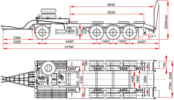 Прицеп ЧМЗАП 83991 по спецификации 012