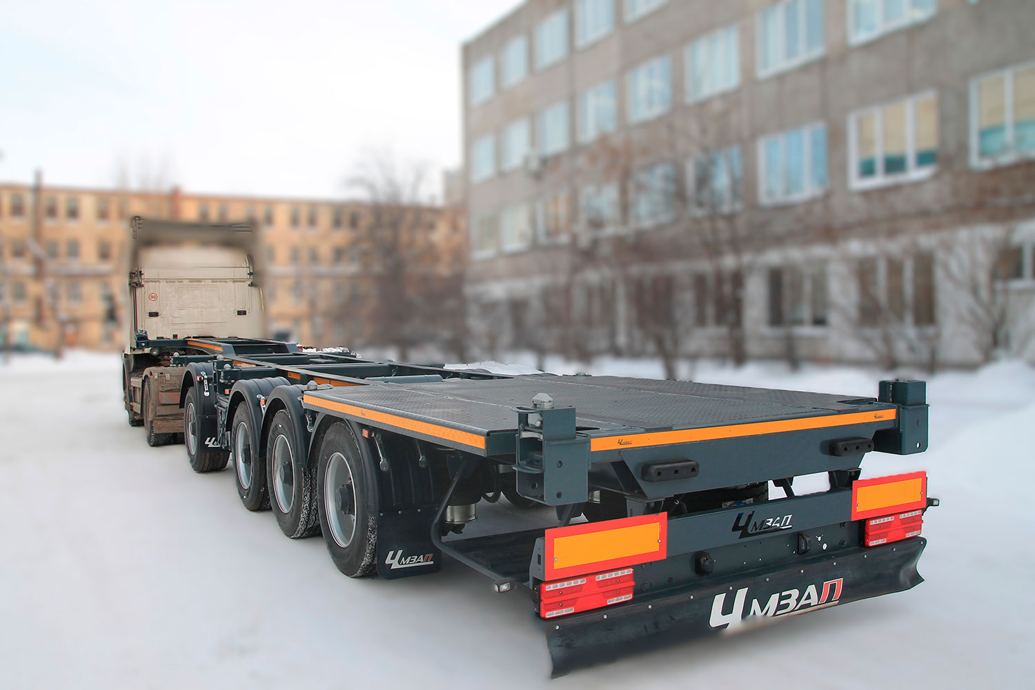 Полуприцеп-контейнеровоз ЧМЗАП 99903 по спецификации 053 УК