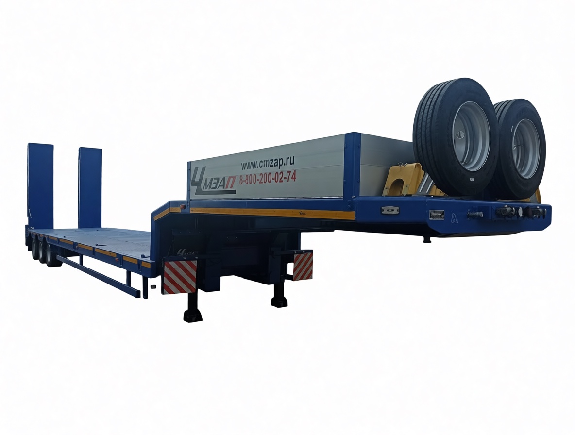 Низкорамный полуприцеп тяжеловоз ЧМЗАП 99064 по спецификации 052 ГТ
