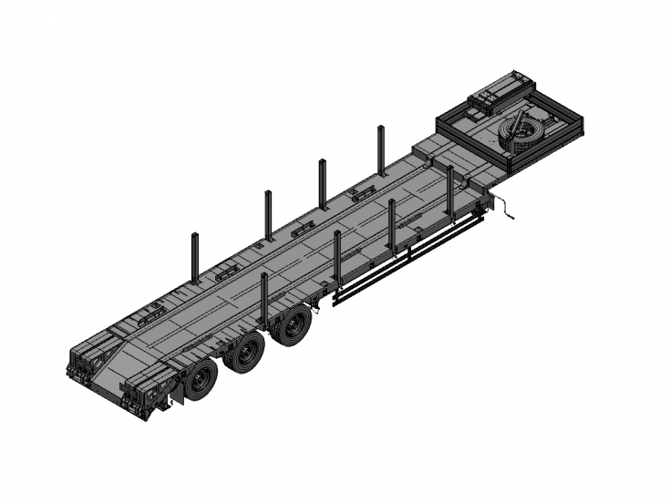 Полуприцеп-тяжеловоз автомобильный ЧМЗАП 99064 по спецификации 081 ККТ11