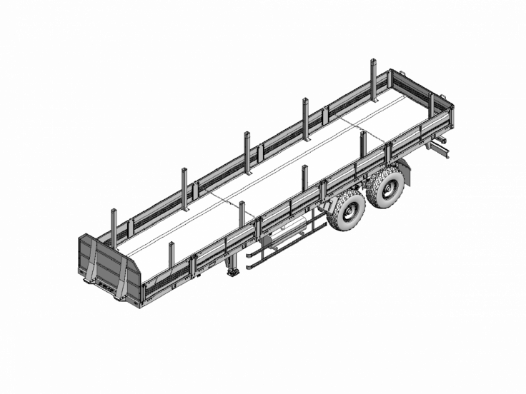 Полуприцеп бортовой ЧМЗАП 93853 по спецификации 038 БАК01