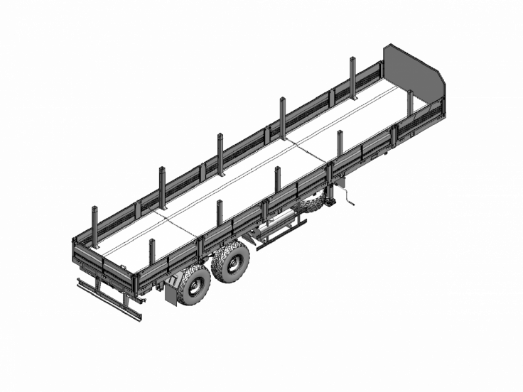 Полуприцеп бортовой ЧМЗАП 93853 по спецификации 038 БАК01
