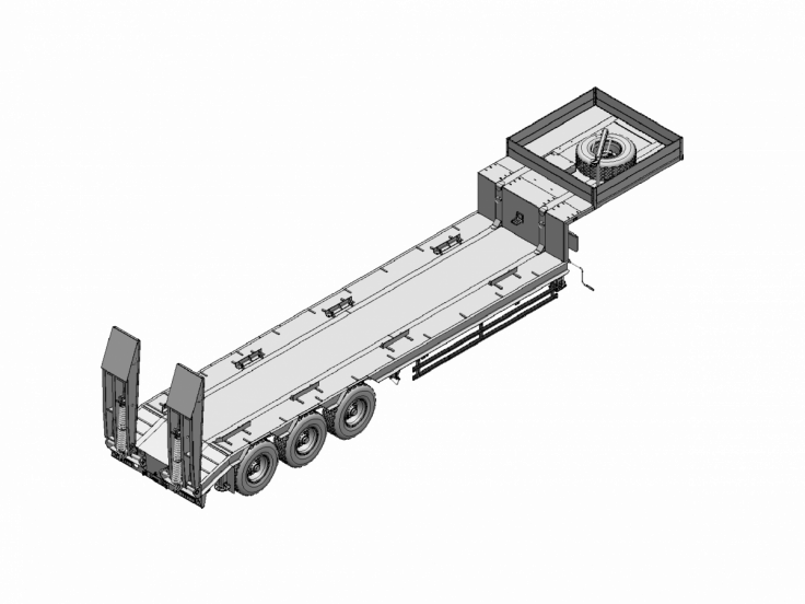 Полуприцеп-тяжеловоз ЧМЗАП 99064 по спецификации 081 Ш2 G45