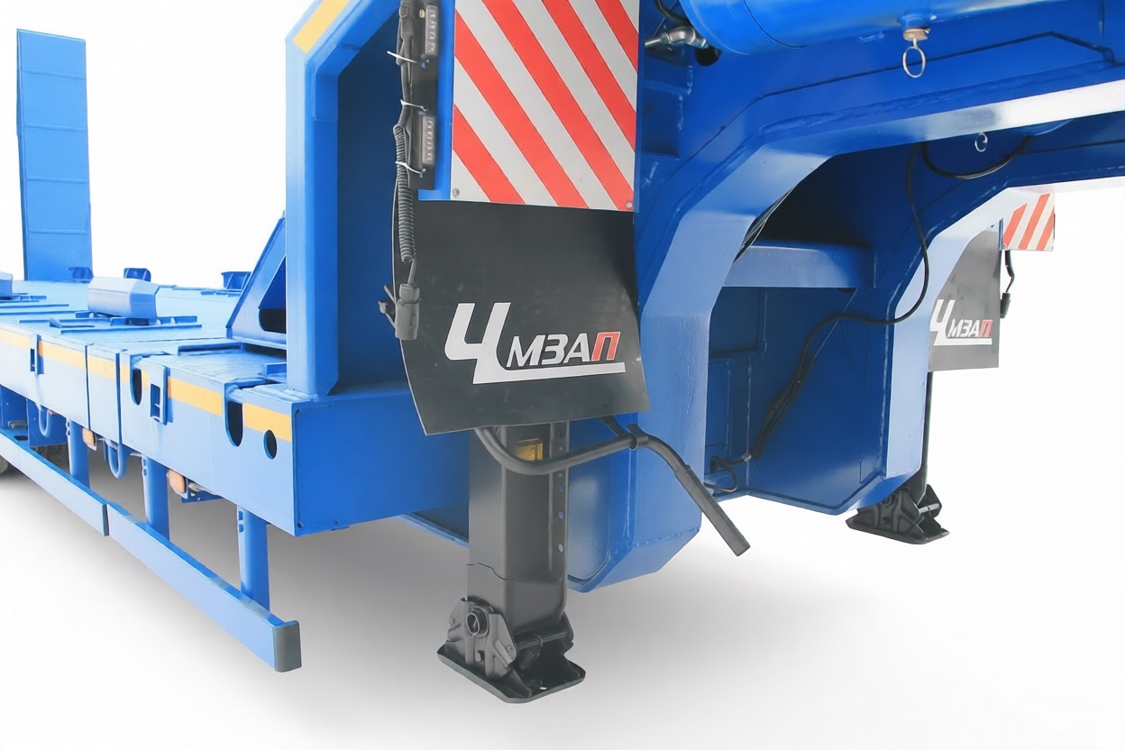 Низкорамный полуприцеп тяжеловоз ЧМЗАП 99904 по спецификации 011 ВC23 ПП4